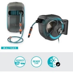 Gardena Pompen En Sproeien>Wand slangenbox 35M rollup XL