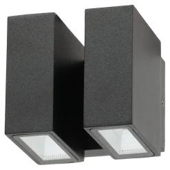 Diamant Buitenverlichting|Buitenverlichting>Wandlamp LED Perelli dubbel