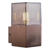 Diamant Buitenverlichting|Buitenverlichting>Wandlamp Pomara bruin