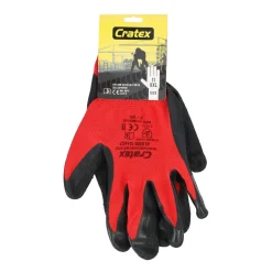 Cratex Werkhandschoenen>Werkhandschoen grip rood mt8