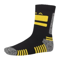 Cratex Werksokken>Werksok zwartgrijs-geel 39-42 (1 pak)