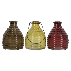 Decoris Schoonmaken>Wespenvanger van glas 17 x 13 cm 4 assorti