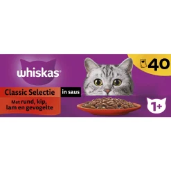 Whiskas Kattenvoer>1+ natvoer classic 40st