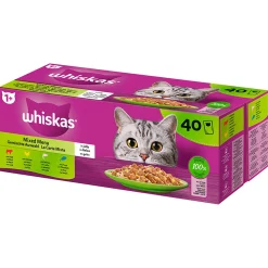 Whiskas Kattenvoer>1+ natvoer mix 40 stuks