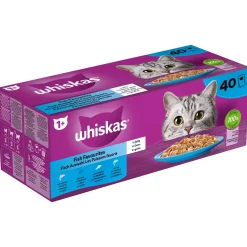 Whiskas Kattenvoer>1+ natvoer vis 40 stuks