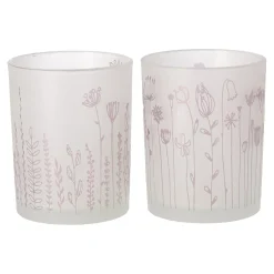 Boltze home Tuindecoratie>Windlicht Bloma 12 cm 2 assorti