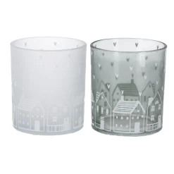 Boltze home Tuindecoratie>Windlicht Nordy 10 cm 4 assorti