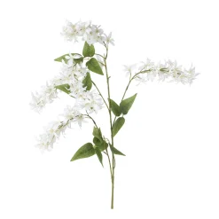 Everlands Kunstplanten En Kunstbloemen>Wisteria op steel 110 cm wit