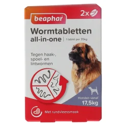 Beaphar Hondenverzorging>Wormmiddel all-in-one 70kg