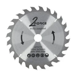 2-Force Toebehoren Elektrisch Gereedschap>Zaagblad Ø250 mm 30as 24T