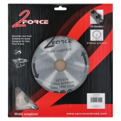 2-Force Toebehoren Elektrisch Gereedschap>Zaagblad Ø250 mm 30as 24T