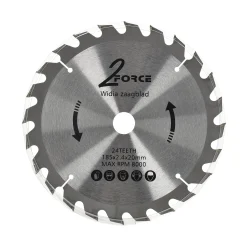 2-Force Toebehoren Elektrisch Gereedschap>Zaagblad Ø185 mm 20as 24T