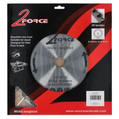 2-Force Toebehoren Elektrisch Gereedschap>Zaagblad Ø300 mm 30as 28T