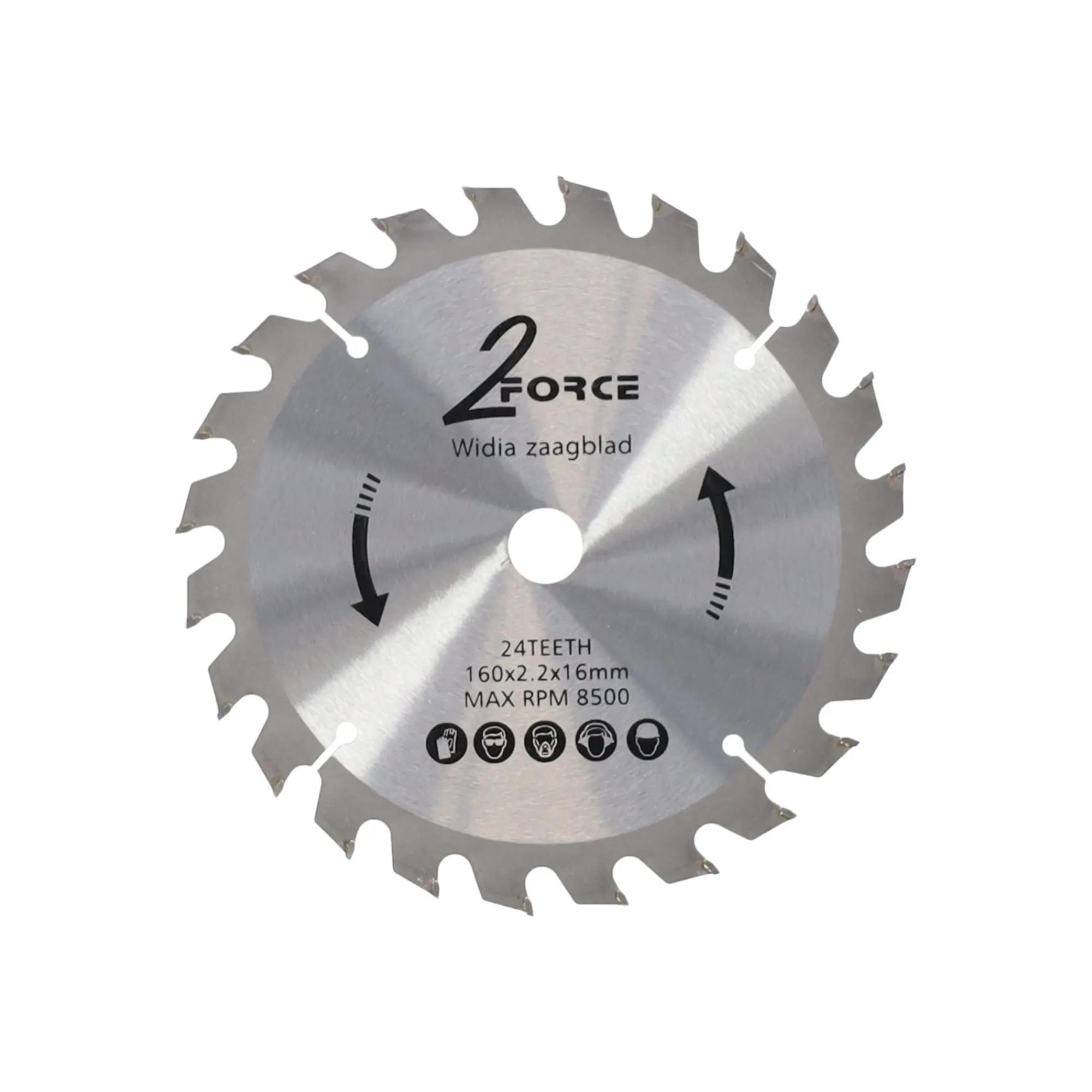 2-Force Toebehoren Elektrisch Gereedschap>Zaagblad Ø160 mm 16as 24T