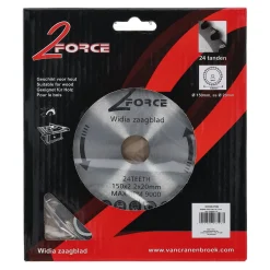 2-Force Toebehoren Elektrisch Gereedschap>Zaagblad Ø150 mm 20as 24T
