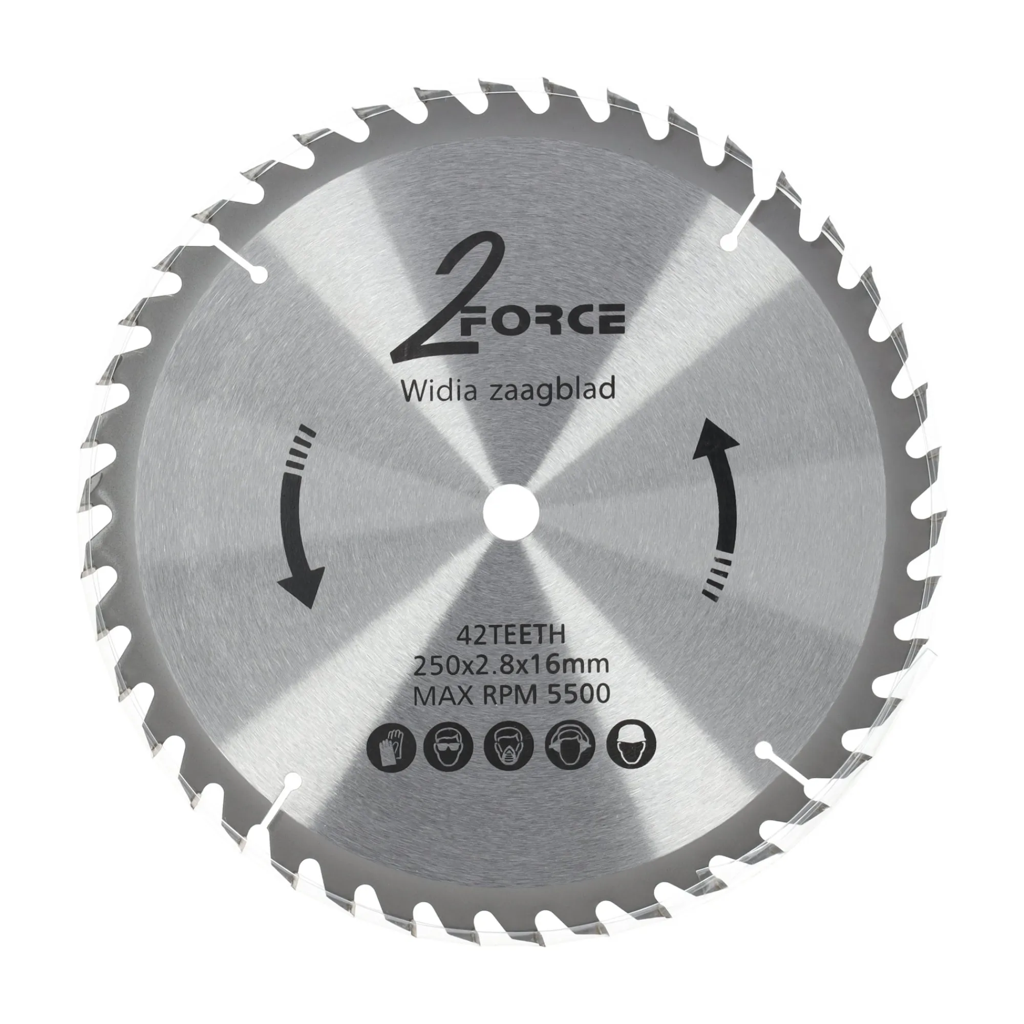 2-Force Toebehoren Elektrisch Gereedschap>Zaagblad Ø250 mm 16as 42T