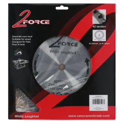 2-Force Toebehoren Elektrisch Gereedschap>Zaagblad Ø250 mm 16as 42T