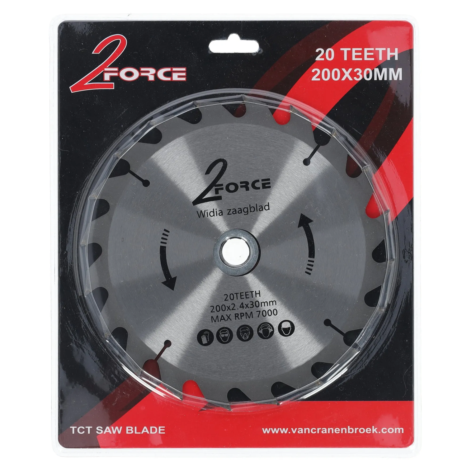 2-Force Toebehoren Elektrisch Gereedschap>Zaagblad Ø200 mm 30as 20T