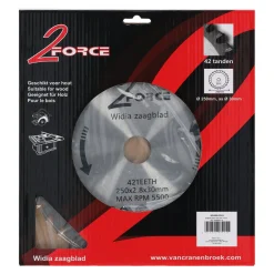 2-Force Toebehoren Elektrisch Gereedschap>Zaagblad Ø250 mm 30as 42T