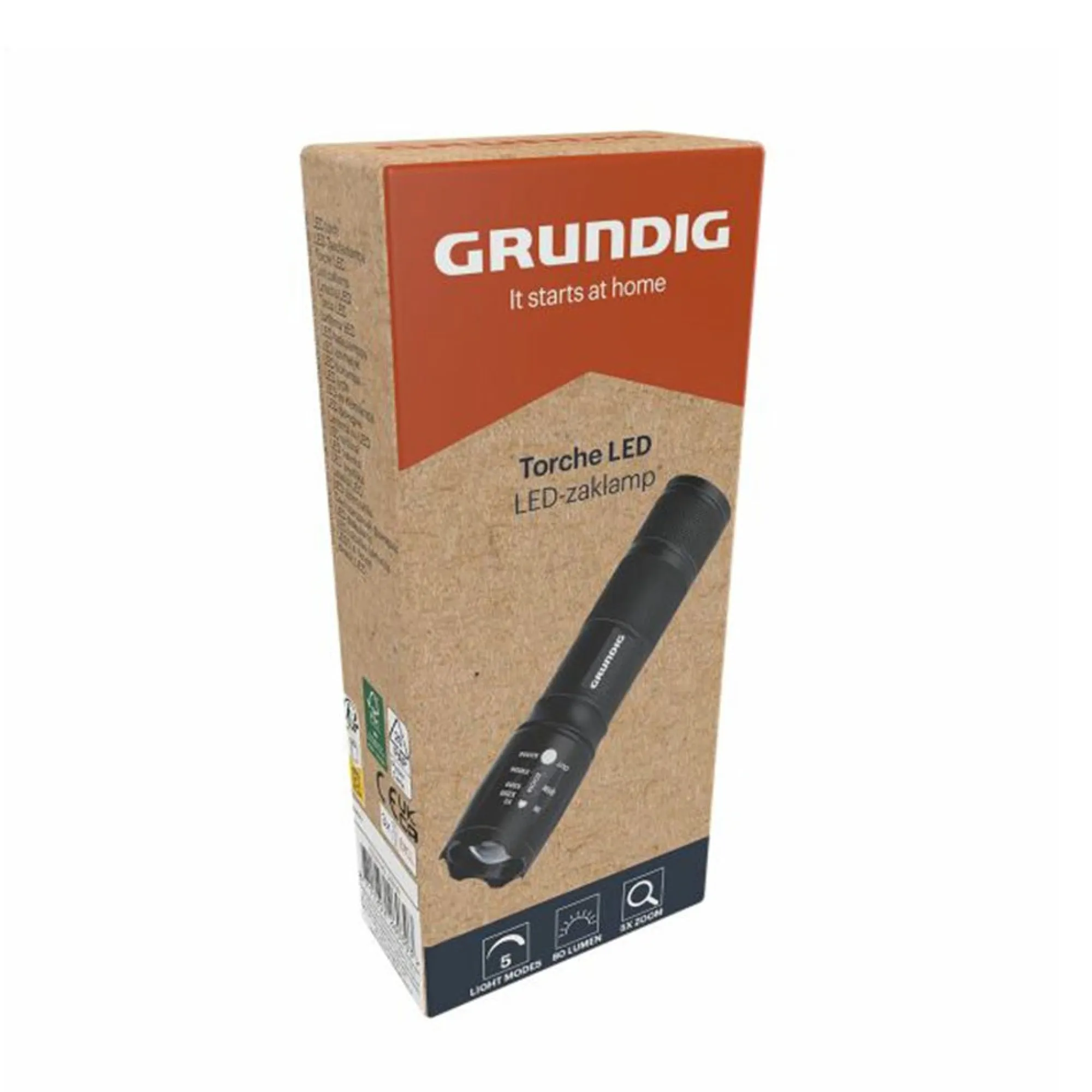 Grundig Bouwlampen>Zaklamp LED 1W