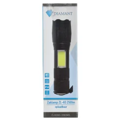 Diamant Bouwlampen>Zaklamp ZL-40 250lm oplaadbaar