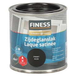 Finess Lakken>Zijdeglans zwart 1428 250ml
