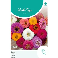 Horti Tops Moestuin>Zinnia Liliput mix