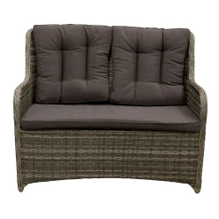 Bois le Duc Tuinbanken>2-zits bank Ricci willow grey met kussen