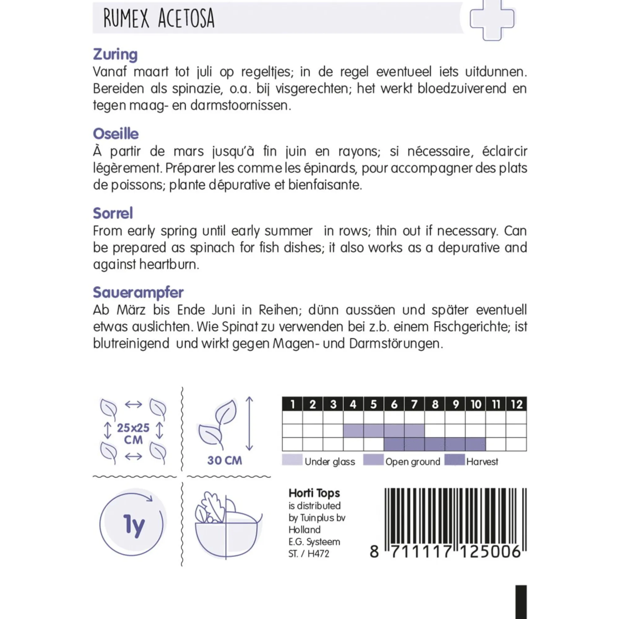 Horti Tops Moestuin>Zuring zaad