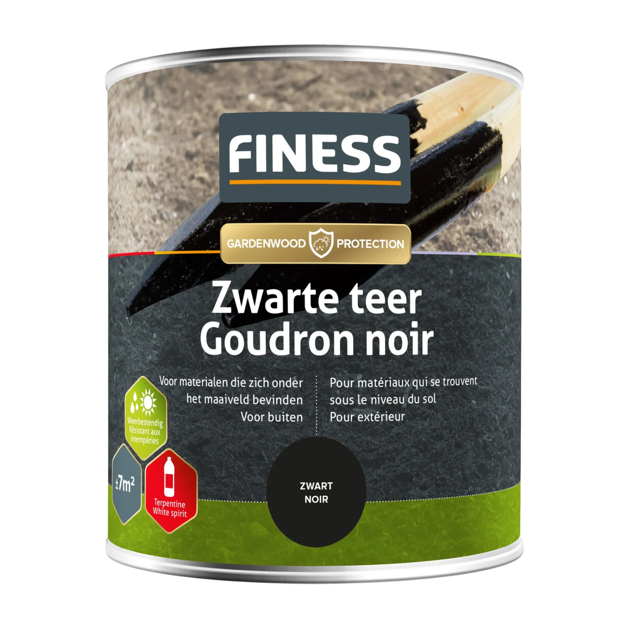 Finess Beits En Vernis>Zwarte teer 750ml