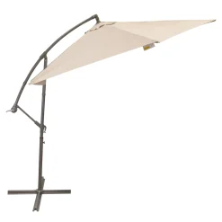 Bois le Duc Parasol>Zweefparasol Segni grijs/zand 3 meter
